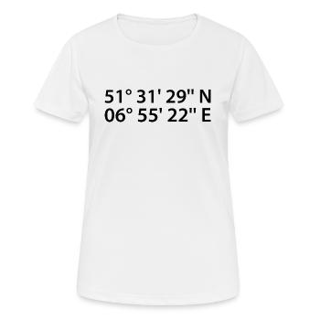 Bottrop coordinates - Women's Breathable T-Shirt - white - Front - AI Model Female 172 dark (172cm)