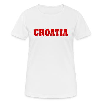 Kroatien - Frauen T-Shirt atmungsaktiv - Weiß - Vorne - AI Model Female 172 dark (172cm)