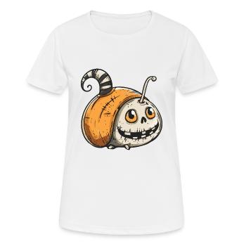Schnecke Halloween Lustig Zombie - Frauen T-Shirt atmungsaktiv - Weiß - Vorne - AI Model Female 172 dark (172cm)
