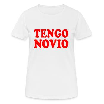 I have a boyfriend - Women's Breathable T-Shirt - white - Front - AI Model Female 172 dark (172cm)