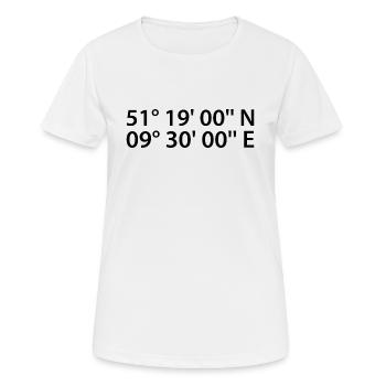 Kassel coordinates - Women's Breathable T-Shirt - white - Front - AI Model Female 172 dark (172cm)