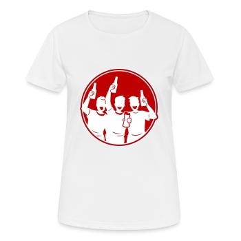Bachelor Bräutigam Team Junggesellen - Frauen T-Shirt atmungsaktiv - Weiß - Vorne - AI Model Female 172 dark (172cm)