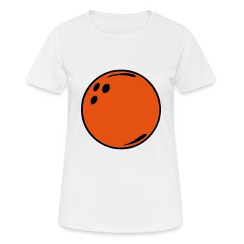 boule bowling 5112 - T-shirt respirant Femme - blanc - Devant - AI Model Female 172 dark (172cm)