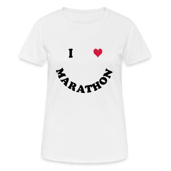 Marathon - T-shirt respirant Femme - blanc - Devant - AI Model Female 172 dark (172cm)