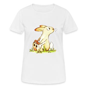 Kleines Häschen - Frauen T-Shirt atmungsaktiv - Weiß - Vorne - AI Model Female 172 dark (172cm)
