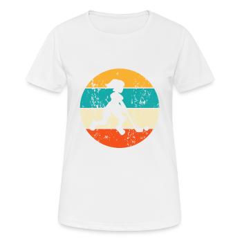Feldhockeyspielerin Feldhockey Fieldhockey Hockey - Frauen T-Shirt atmungsaktiv - Weiß - Vorne - AI Model Female 172 dark (172cm)