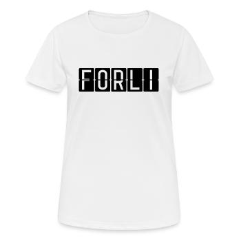 Forlì Airport Sign - Women's Breathable T-Shirt - white - Front - AI Model Female 172 dark (172cm)