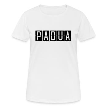 Padua Airport Sign - Women's Breathable T-Shirt - white - Front - AI Model Female 172 dark (172cm)