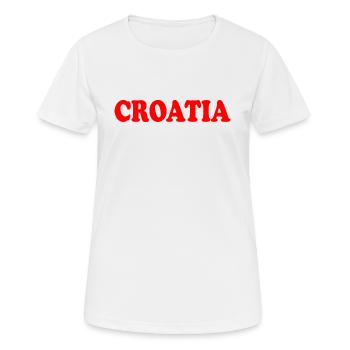 Kroatien - Frauen T-Shirt atmungsaktiv - Weiß - Vorne - AI Model Female 172 dark (172cm)