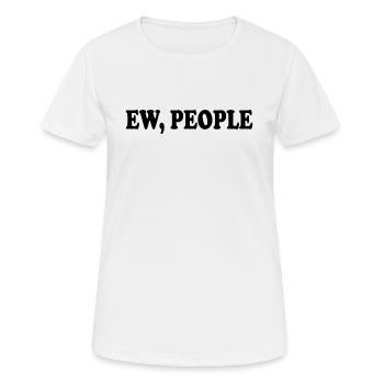 ew people - Frauen T-Shirt atmungsaktiv - Weiß - Vorne - AI Model Female 172 dark (172cm)