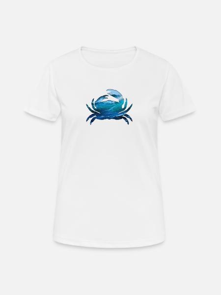 crab - Women's Breathable T-Shirt - white