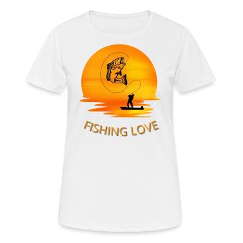 Fisch-Angriff - Frauen T-Shirt atmungsaktiv - Weiß - Vorne - AI Model Female 172 dark (172cm)