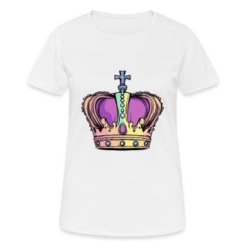 Couronne - T-shirt respirant Femme - blanc - Devant - AI Model Female 172 dark (172cm)