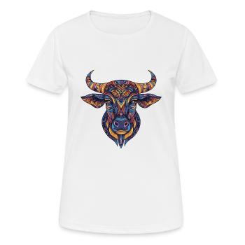 Bulle Bunt - Frauen T-Shirt atmungsaktiv - Weiß - Vorne - AI Model Female 172 dark (172cm)