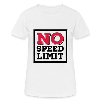 speed - Frauen T-Shirt atmungsaktiv - Weiß - Vorne - AI Model Female 172 dark (172cm)