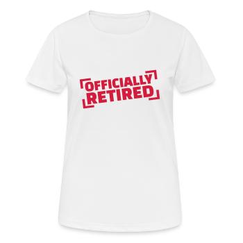 Officially retired - Women's Breathable T-Shirt - white - Front - AI Model Female 172 dark (172cm)