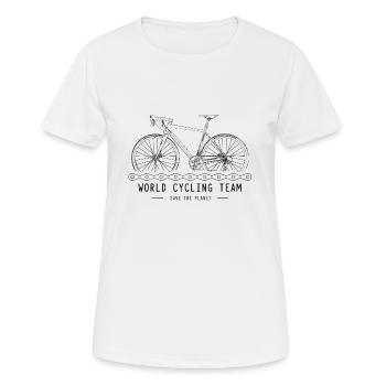 Rennrad Fahrrad Gravelbike Radsport Geschenk - Frauen T-Shirt atmungsaktiv - Weiß - Vorne - AI Model Female 172 dark (172cm)