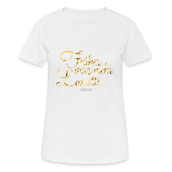 Lametta lustiger Spruch für Advent und Weihnachten - Frauen T-Shirt atmungsaktiv - Weiß - Vorne - AI Model Female 172 dark (172cm)