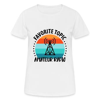 Amateur Radio Radio Radio Radio Radio Amateur Vintage - Women's Breathable T-Shirt - white - Front - AI Model Female 172 dark (172cm)