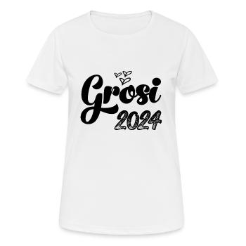 Grosi 2024 Hallo Oma Schweiz Schweizer Oma - Frauen T-Shirt atmungsaktiv - Weiß - Vorne - AI Model Female 172 dark (172cm)