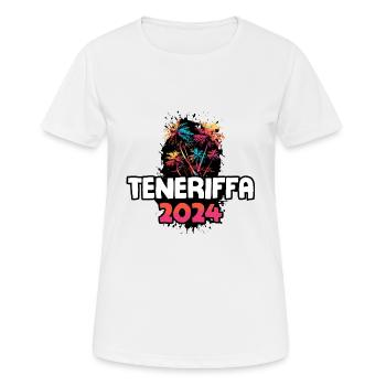 Tenerife 2024 Holiday Trip Colorful - Women's Breathable T-Shirt - white - Front - AI Model Female 172 dark (172cm)