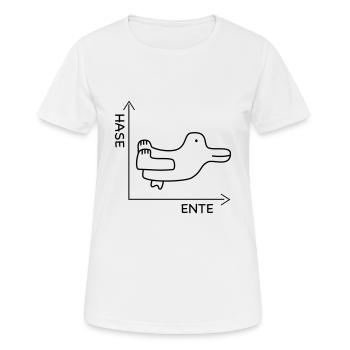 Mathe - Frauen T-Shirt atmungsaktiv - Weiß - Vorne - AI Model Female 172 dark (172cm)