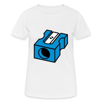 Anspitzer - Frauen T-Shirt atmungsaktiv - Weiß - Vorne - AI Model Female 172 dark (172cm)
