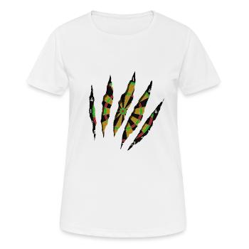 dartboard - Women's Breathable T-Shirt - white - Front - AI Model Female 172 dark (172cm)