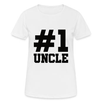 Meilleur oncle Bad Influence Cadeau de famille - T-shirt respirant Femme - blanc - Devant - AI Model Female 172 dark (172cm)