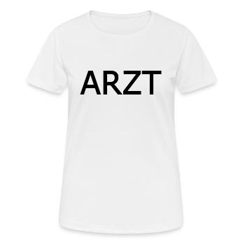 Arzt - Frauen T-Shirt atmungsaktiv - Weiß - Vorne - AI Model Female 172 dark (172cm)