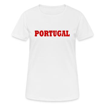 portugal - Frauen T-Shirt atmungsaktiv - Weiß - Vorne - AI Model Female 172 dark (172cm)