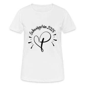 Schwägerin 2025 Hochzeit Schwaegerin Schwägerinnen - Frauen T-Shirt atmungsaktiv - Weiß - Vorne - AI Model Female 172 dark (172cm)
