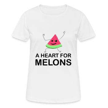 Melone Melonen Wassermelone - Frauen T-Shirt atmungsaktiv - Weiß - Vorne - AI Model Female 172 dark (172cm)