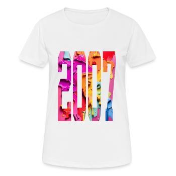 BUNT 19E ANNIVERSAIRE 2007 - T-shirt respirant Femme - blanc - Devant - AI Model Female 172 dark (172cm)
