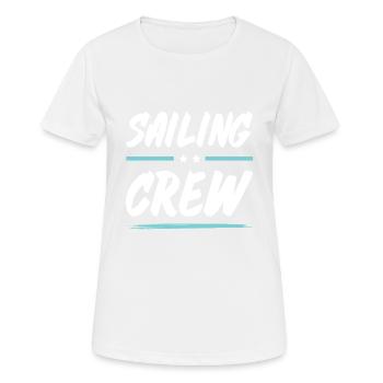 Équipage de navigation - T-shirt respirant Femme - blanc - Devant - AI Model Female 172 dark (172cm)