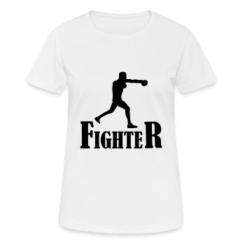 fighter boxer - Women's Breathable T-Shirt - white - Front - AI Model Female 172 dark (172cm)