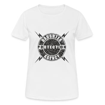 Beschützt die Prinzessin, meine Tochter und Engel - Frauen T-Shirt atmungsaktiv - Weiß - Vorne - AI Model Female 172 dark (172cm)