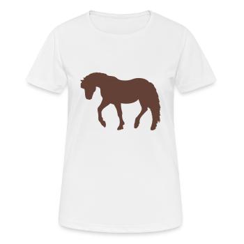 Pony - Women's Breathable T-Shirt - white - Front - AI Model Female 172 dark (172cm)