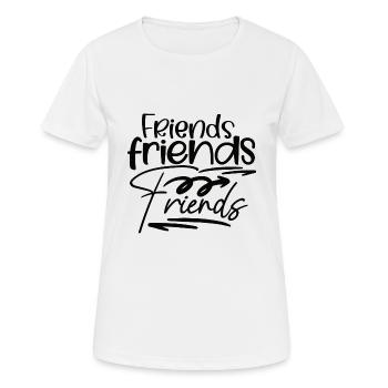 best friend forever - Women's Breathable T-Shirt - white - Front - AI Model Female 172 dark (172cm)