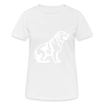Kangal Dog Silhouette - Women's Breathable T-Shirt - white - Front - AI Model Female 172 dark (172cm)