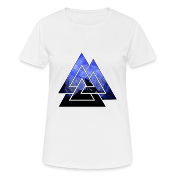 Wikinger - Frauen T-Shirt atmungsaktiv - Weiß - Vorne - AI Model Female 172 dark (172cm)