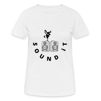 Sound it - Women's Breathable T-Shirt - white - Front - AI Model Female 172 dark (172cm)
