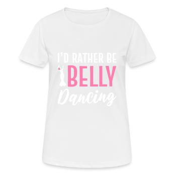 Eher Bauchtanzen Entertainer Geschenk - Frauen T-Shirt atmungsaktiv - Weiß - Vorne - AI Model Female 172 dark (172cm)