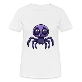Tarantula Halloween Lustig Zombie - Frauen T-Shirt atmungsaktiv - Weiß - Vorne - AI Model Female 172 dark (172cm)