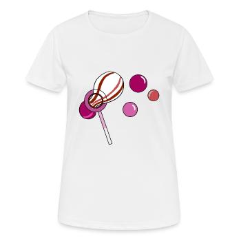 Bulles de savon lesbienne Cadeau lesbien - T-shirt respirant Femme - blanc - Devant - AI Model Female 172 dark (172cm)
