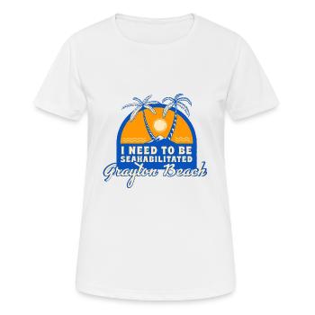 I Need To Be Seahabilitated Grayton Beach Summer - Frauen T-Shirt atmungsaktiv - Weiß - Vorne - AI Model Female 172 dark (172cm)