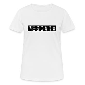 Pescara airport sign - Women's Breathable T-Shirt - white - Front - AI Model Female 172 dark (172cm)