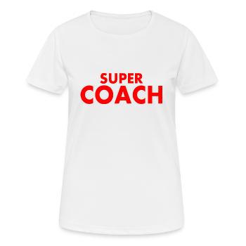 Coach - Women's Breathable T-Shirt - white - Front - AI Model Female 172 dark (172cm)