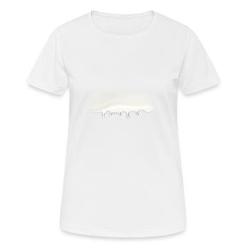 Milch - Frauen T-Shirt atmungsaktiv - Weiß - Vorne - AI Model Female 172 dark (172cm)