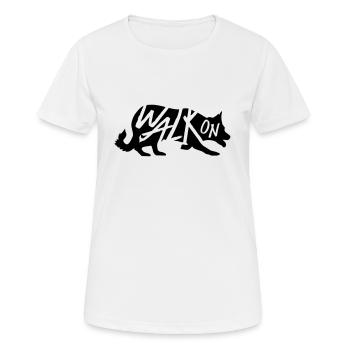 Walk On - T-shirt respirant Femme - blanc - Devant - AI Model Female 172 dark (172cm)